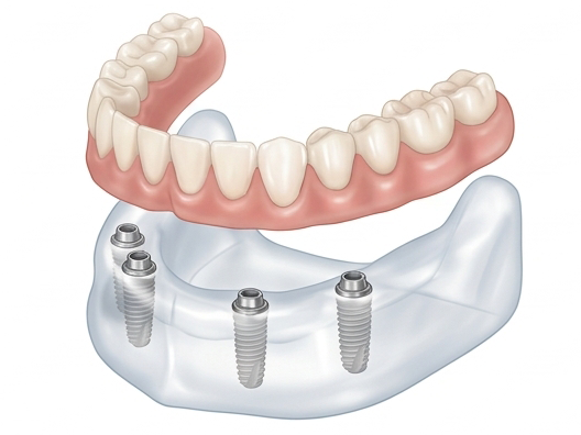 Prótese total overdenture sobre implantes