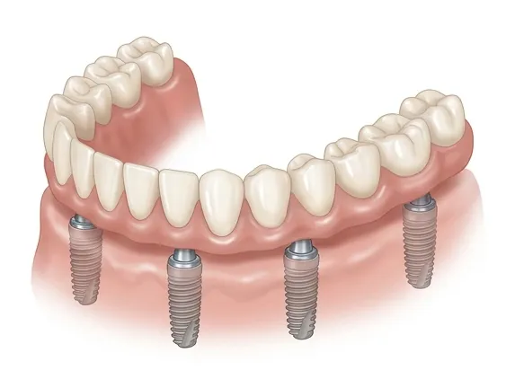 Prótese total fixa com protocolo sobre implantes
